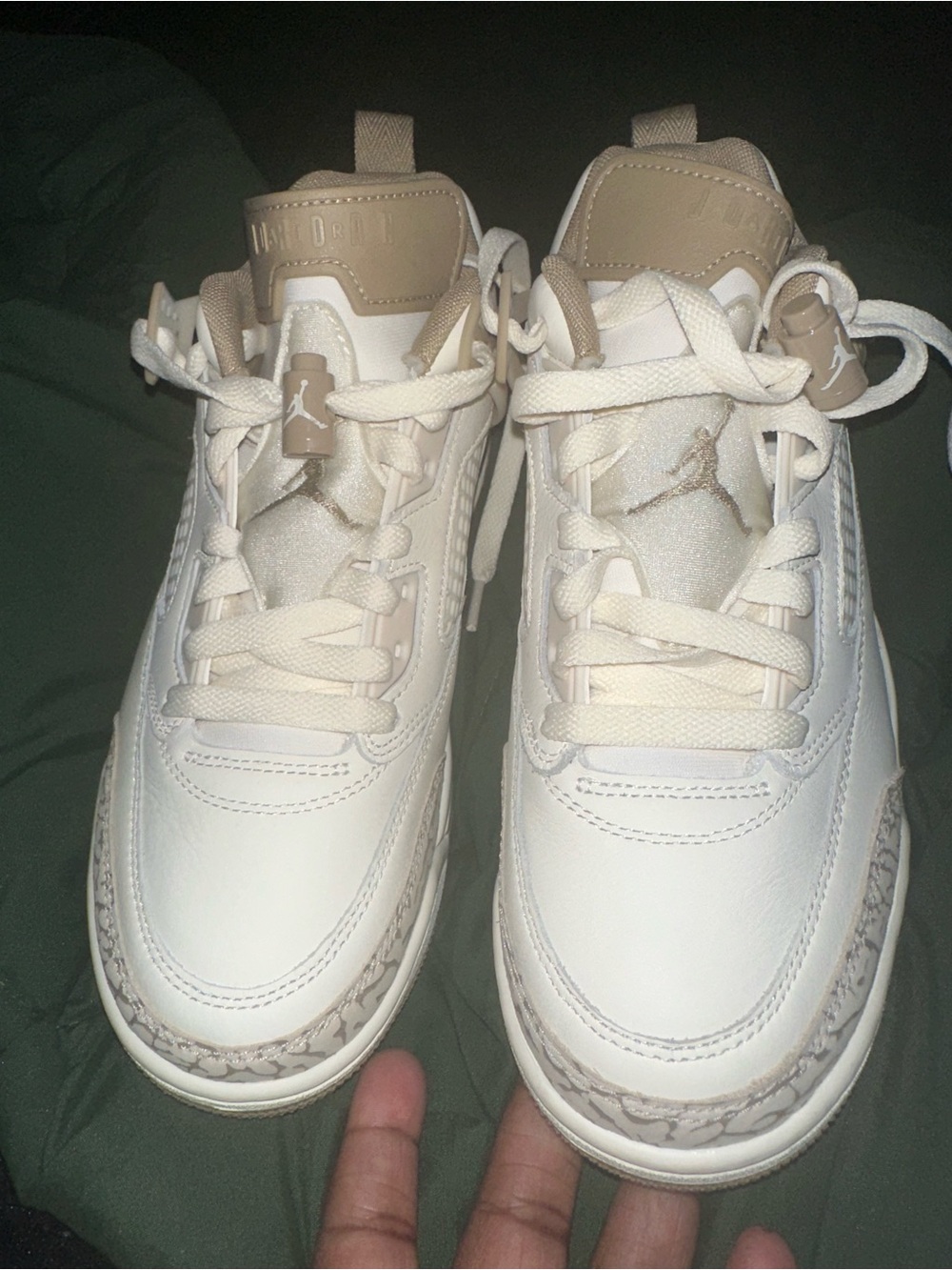 Jordan Youth Sneakers in Cream and White